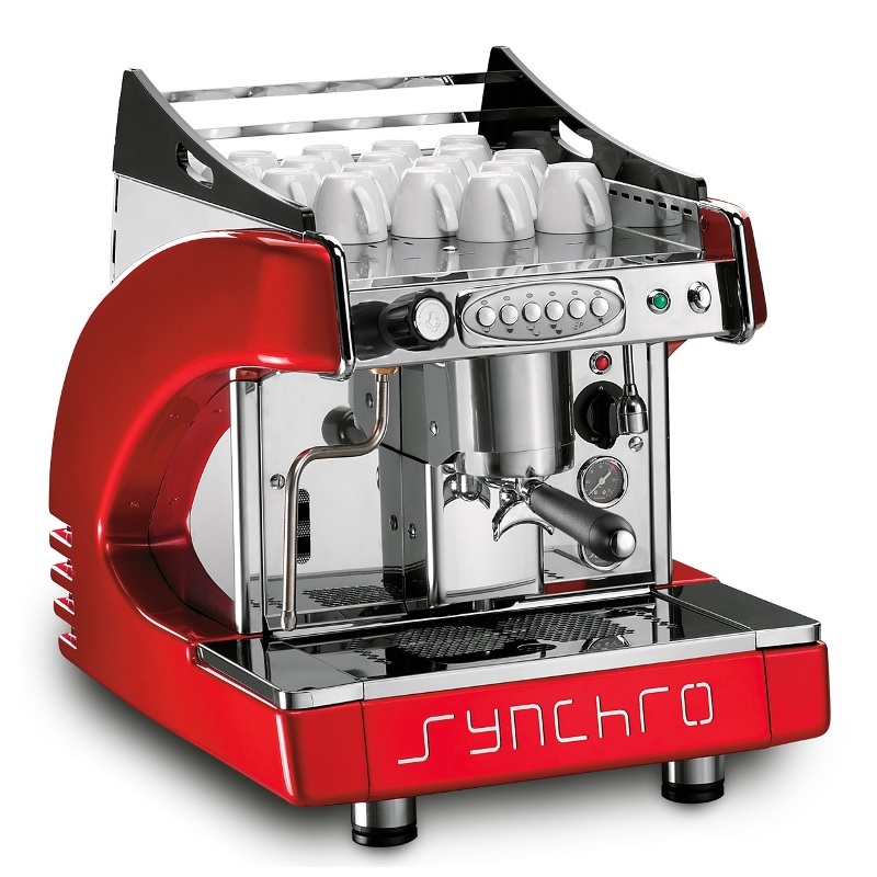 Espresso coffee machine CBC ROYAL SYNCHRO red Bertazzo Food - F174 - EN