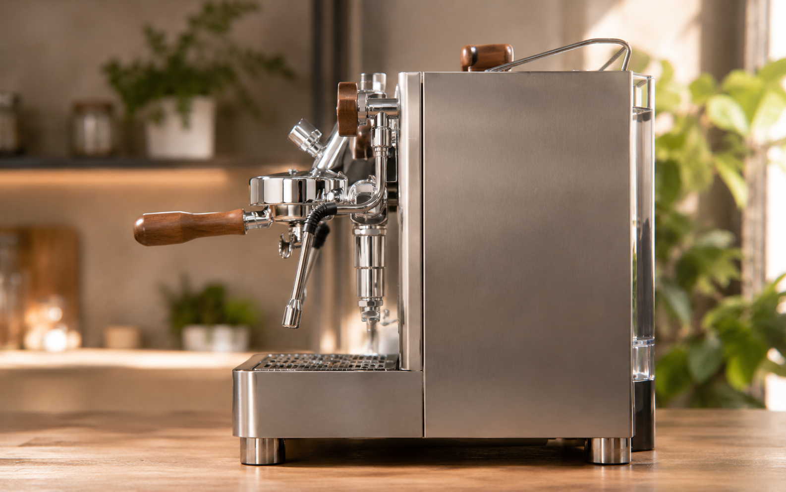Lelit Mara PL62X V2 – vue latérale en acier inox